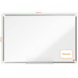Nobo 1915167 Premium Plus Melamine Whiteboard 900x600mm
