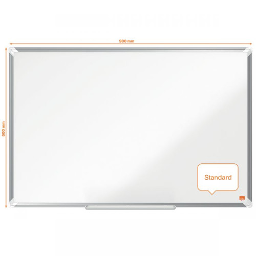 Nobo 1915167 Premium Plus Melamine Whiteboard 900x600mm