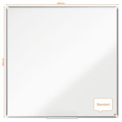 Nobo 1915168 Premium Plus Melamine Whiteboard 1200x1200mm
