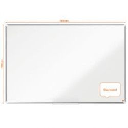 Nobo 1915170 Premium Plus Melamine Whiteboard 1500x1000mm