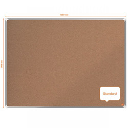 Nobo 1915181 Premium Plus Cork Notice Board 1200x900mm