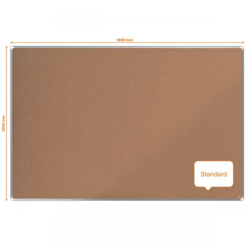 Nobo 1915184 Premium Plus Cork Notice Board 1800x1200mm