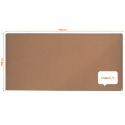 Nobo 1915186 Premium Plus Cork Notice Board 2400x1200mm