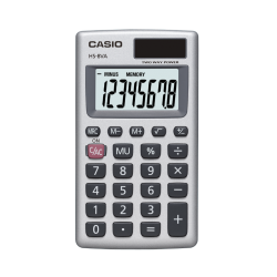 Casio HS-8VA 8 Digit Handheld Calculator