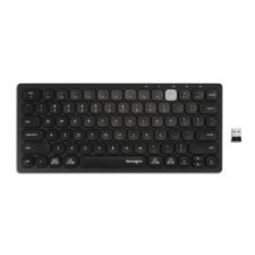 Kensington K75502UK Black Multi-Device Dual Wireless Compact Keyboard