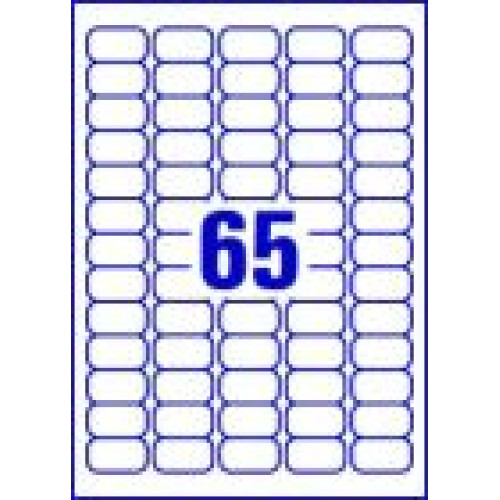 Avery L7651-100 Mini Address Labels 100 sheets - 65 Labels per Sheet