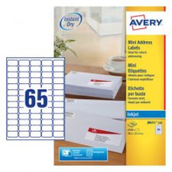Avery J8651-100 QuickDry Mini Address Labels 100 sheets - 65 Labels per Sheet