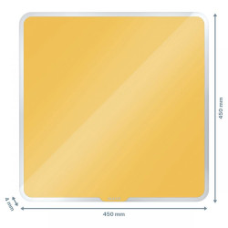 Leitz Cosy Magnetic Glass Whiteboard 45 x 45 cm Warm Yellow