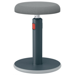 Leitz Ergo Cosy Sit Stand Stool Velvet Grey