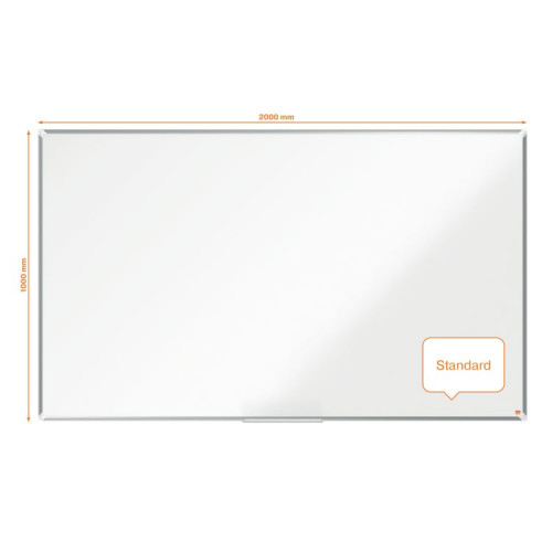 Nobo 1915172 Premium Plus Melamine Whiteboard 2000x1000mm