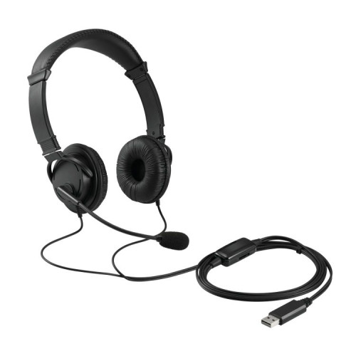 Kensington K33065WW USB-A Classic Stereo Headset with Mic and Volume Control