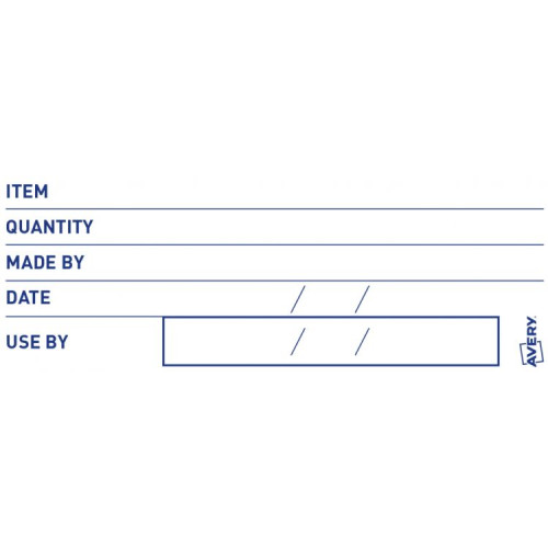 Avery Food Traceability Labels 300 Pre-printed Labels per Roll