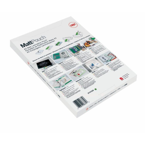 GBC 3747520 A4 Matt Gloss Document Pouch 75 Micron 50Pk