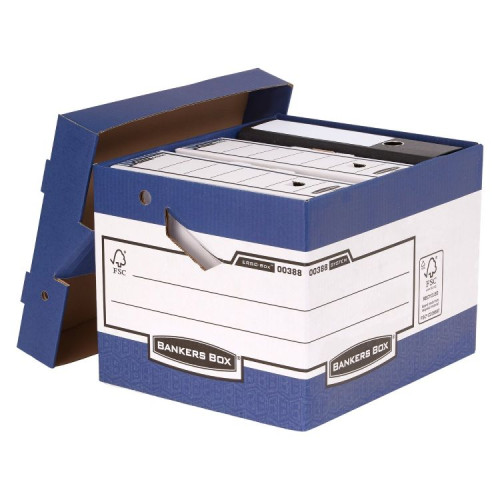 Bankers Box System Heavy Duty ERGO-Box - Blue Pack of 10