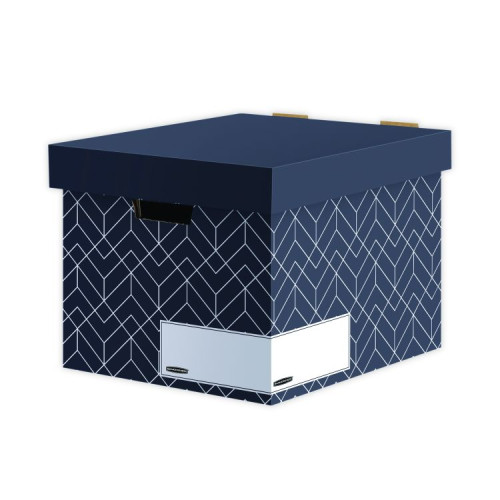 Bankers Box Decor Storage Box Urban Midnight Blue Pack of 5