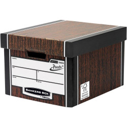Bankers Box Premium Classic Box Woodgrain Pack of 5