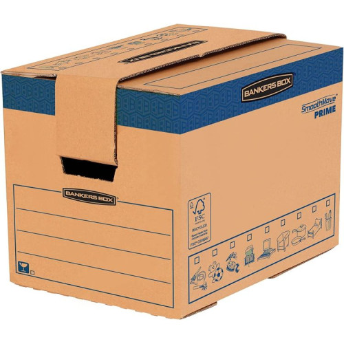 Bankers Box SmoothMove Small FastFold Moving Box Pack of 5