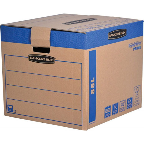 Bankers Box SmoothMove Large FastFold Moving Box Pack of 5