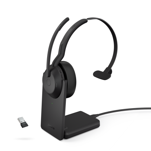 Jabra Evolve2 55 Link 380 USB-A UC Mono Headset and Stand
