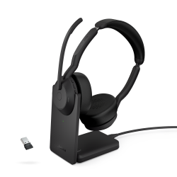 Jabra Evolve2 55 Link 380 USB-A UC Stereo Headset and Stand