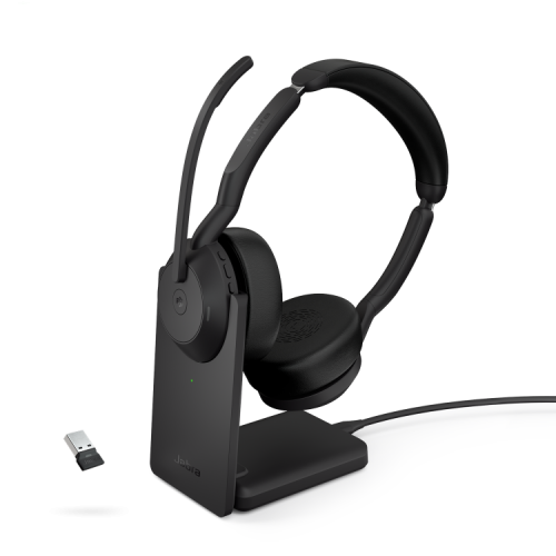 Jabra Evolve2 55 Link 380 USB-A MS Stereo Headset and Stand