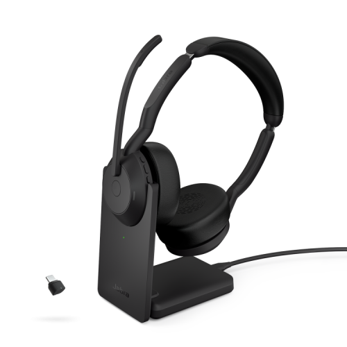 Jabra Evolve2 55 Link 380 USB-C UC Stereo Headset and Stand