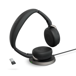 Jabra Evolve2 65 Flex Link 380 USB-A MS Stereo Headset and Wireless Charging
