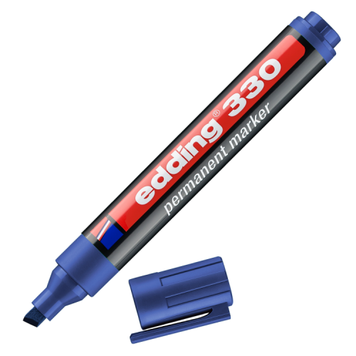 edding 330 Permanent Marker A8 Blue Box of 10