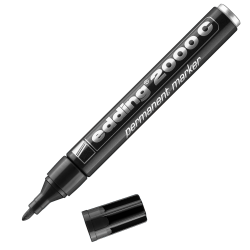 edding 2000C Permanent Marker Black Box of 10