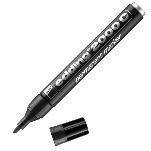 edding 2000C Permanent Marker Black Box of 10