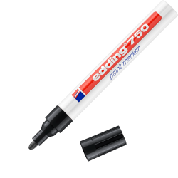edding 750 Paint marker Black Box of 10
