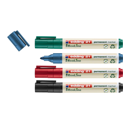 edding 21-4 S EcoLine permanent marker Pack of 4