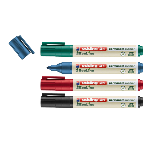 edding 21-4 S EcoLine permanent marker Pack of 4