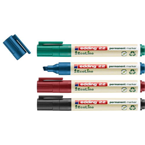 edding 22-4 S EcoLine permanent marker Pack of 4