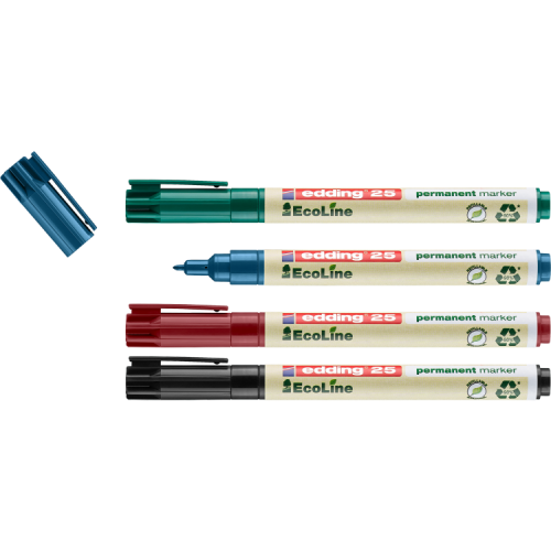 edding 25-4 S EcoLine permanent marker Pack of 4