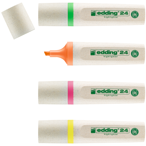 edding 24-4 S EcoLine highlighter set Pack of 4