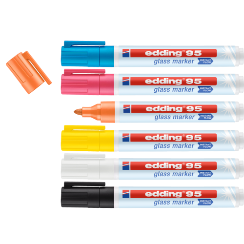 edding 95 Glass marker Pack of 6
