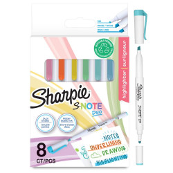 Sharpie 2182116 S-Note Duo Dual-Ended Creative Markers Pack of 8