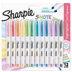 Sharpie 2138233 S-Note Chisel Tip Creative Markers Pack of 12