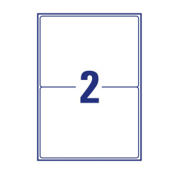 Avery LR7168-15 Recycled Parcel Labels 15 sheets - 2 Labels per Sheet