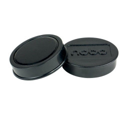 Nobo 1915312 Magnetic 38mm Black Whiteboard Magnets Pack of 10