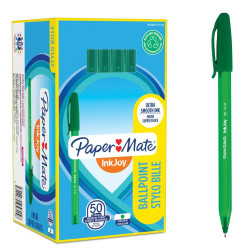 paper Mate S0957150 Inkjoy 100 Capped Medium Green Tuck x 50