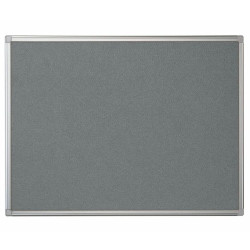 Bi-Office Maya Grey Felt Noticeboard Aluminium Frame 1200x1200