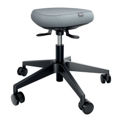 Leitz Ergo Active Sitting Stool with Wheels and Wobble Comfort Seat