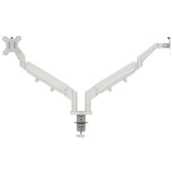 Leitz Ergo Space Saving Dual Monitor Arm Light Grey