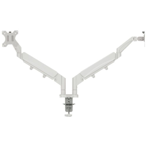 Leitz Ergo Space Saving Dual Monitor Arm Light Grey