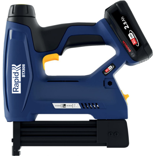 Rapid BTX606 Battery-powered staple gun for narrow crown staples 18V P4A
