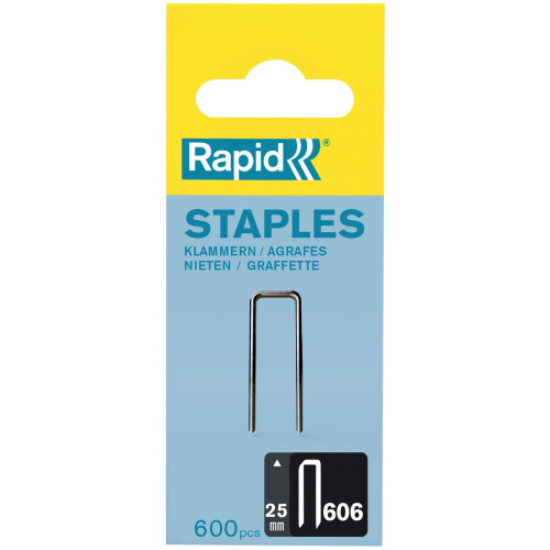 Rapid No. 606 Narrow crown staple 25 mm