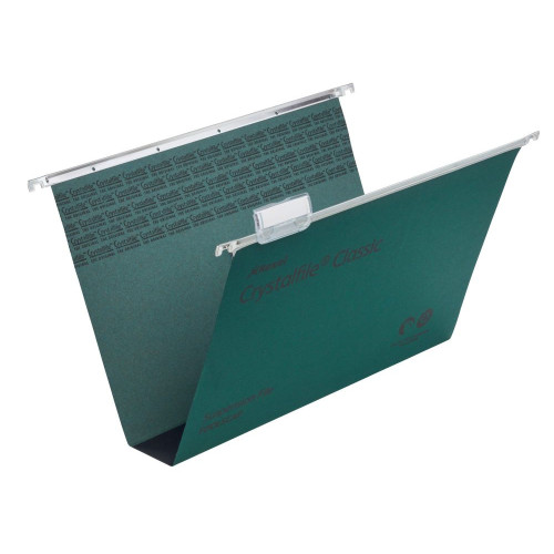 Rexel Crystalfile Classic Foolscap Suspension File  50mm V-base Pack of 50