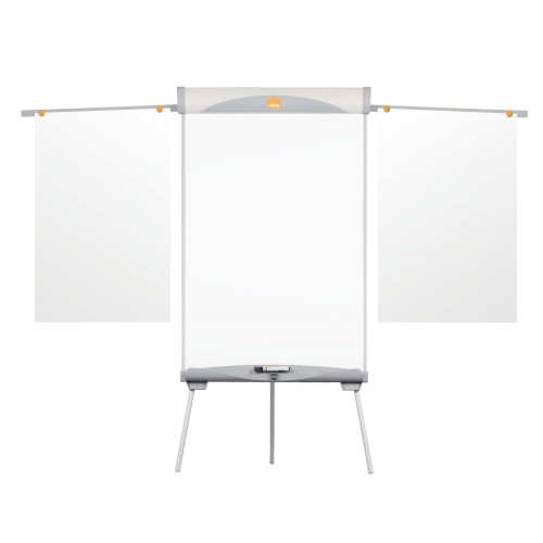 Nobo 1902046 Essence Tripod Steel Magnetic Whiteboard Easel with Extended Display Arms